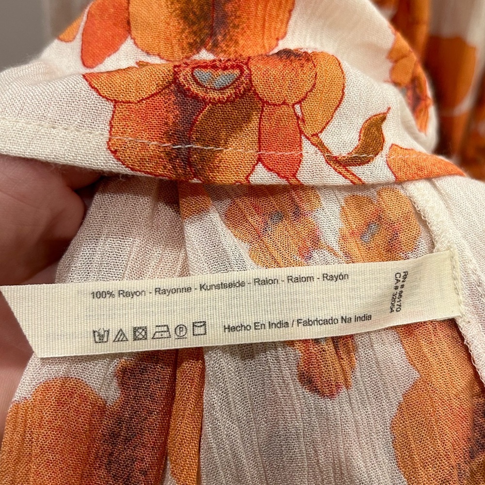 Intimately Free People Dress Garden Party Floral Maxi Tiered Size Small - Picture 13 of 16